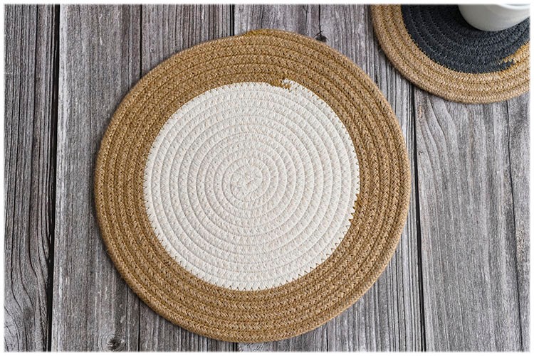 手工编织棉线餐垫日式隔热垫子茶具垫餐盘垫碗垫锅垫详情图8