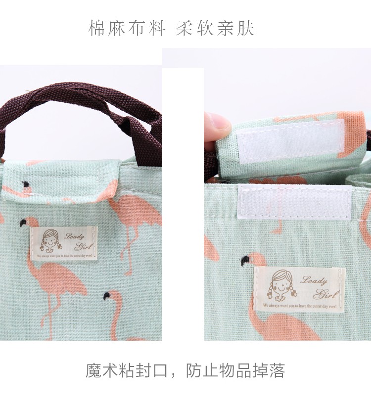 火烈鸟扁提手便当包详情图19