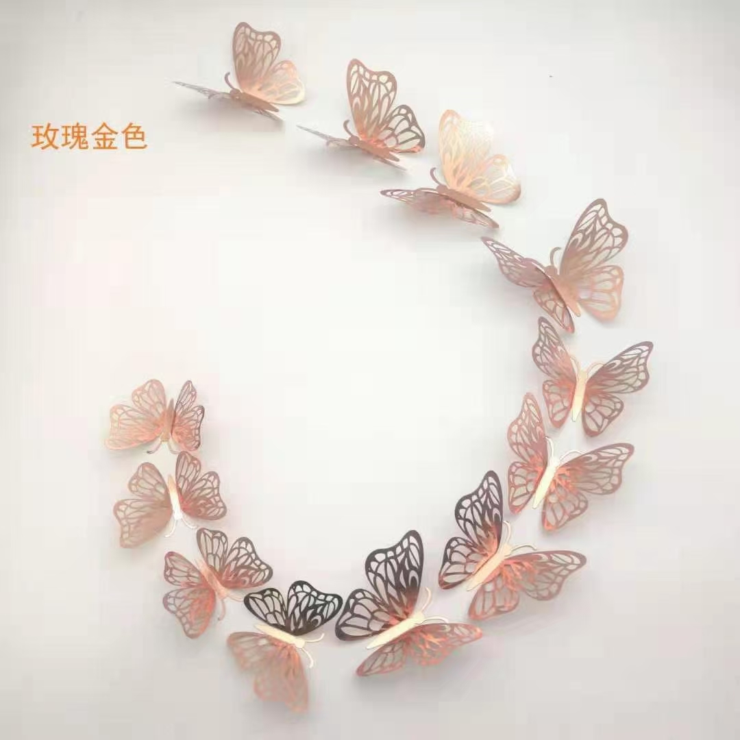 新品镂空蝴蝶家居房间装饰贴画详情图1