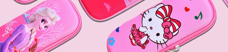网红EVA卡通可爱小学生儿童文具盒幼儿园多功能铅笔盒大容量笔袋详情图1