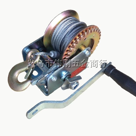 Steel Wire Type Webbing Type Hand-Cranked Winch, Steel Wire Winch Webbing Winch, Manual Winch 800Lb