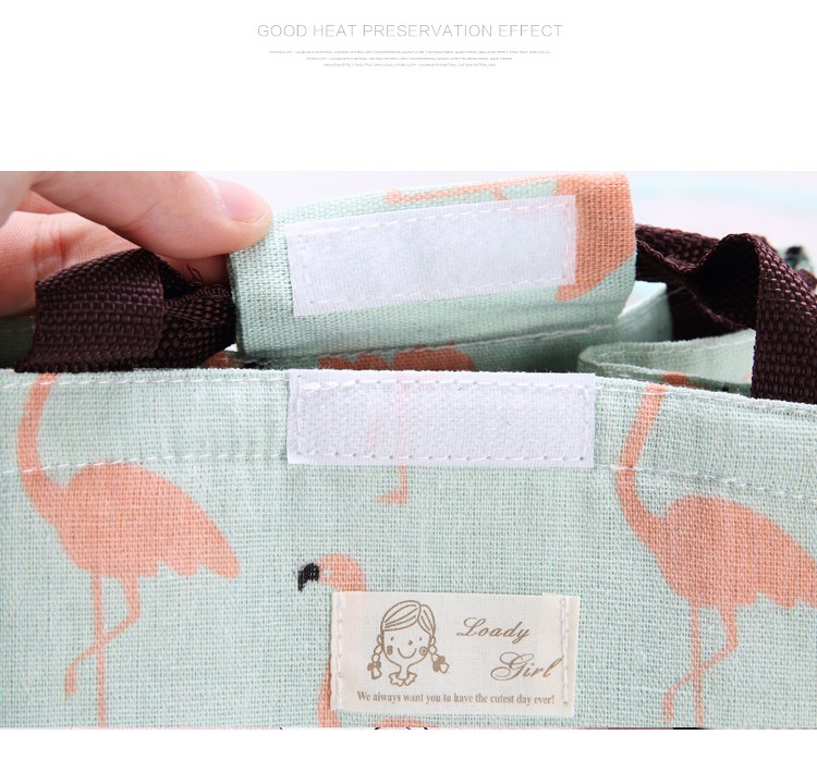 火烈鸟扁提手便当包详情图18