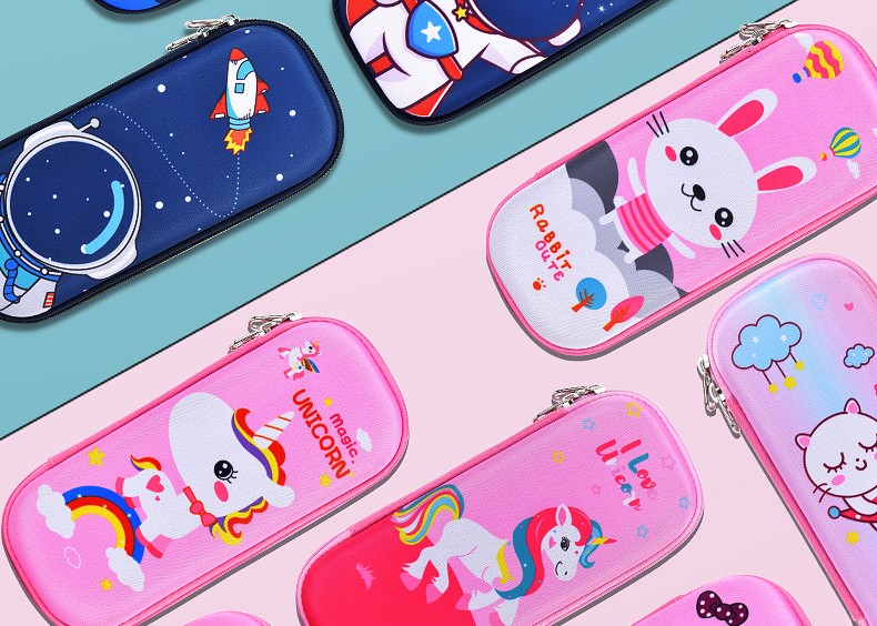 网红EVA卡通可爱小学生儿童文具盒幼儿园多功能铅笔盒大容量笔袋详情图5