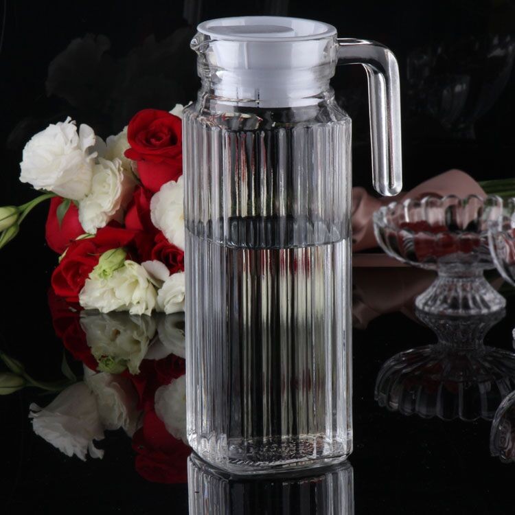 家用玻璃扎杯 条形冷水壶 果汁扎杯啤酒扎壶高温耐热温水壶花茶壶详情图1