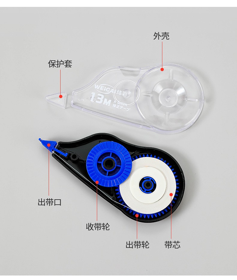 78-meter correction tape, cost-effective set, 6 sets of correction tape for decoration, stationery wholesale from the manufacturer detail image 3