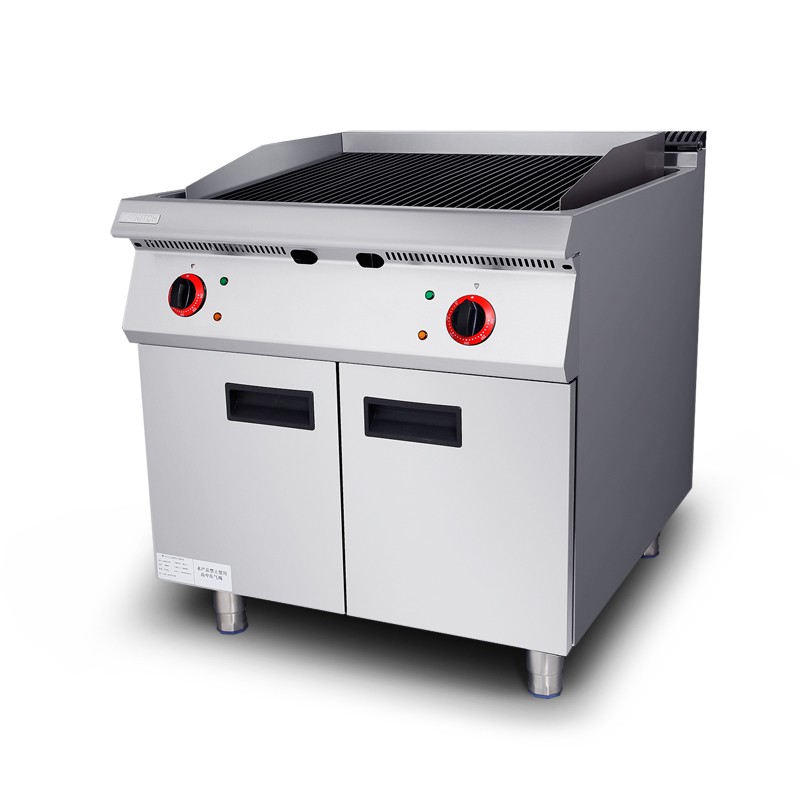 拓奇电热烧烤炉连柜座商用立式烧烤炉火山石烤鱼烧烤炉烤肉烧烤炉详情图5