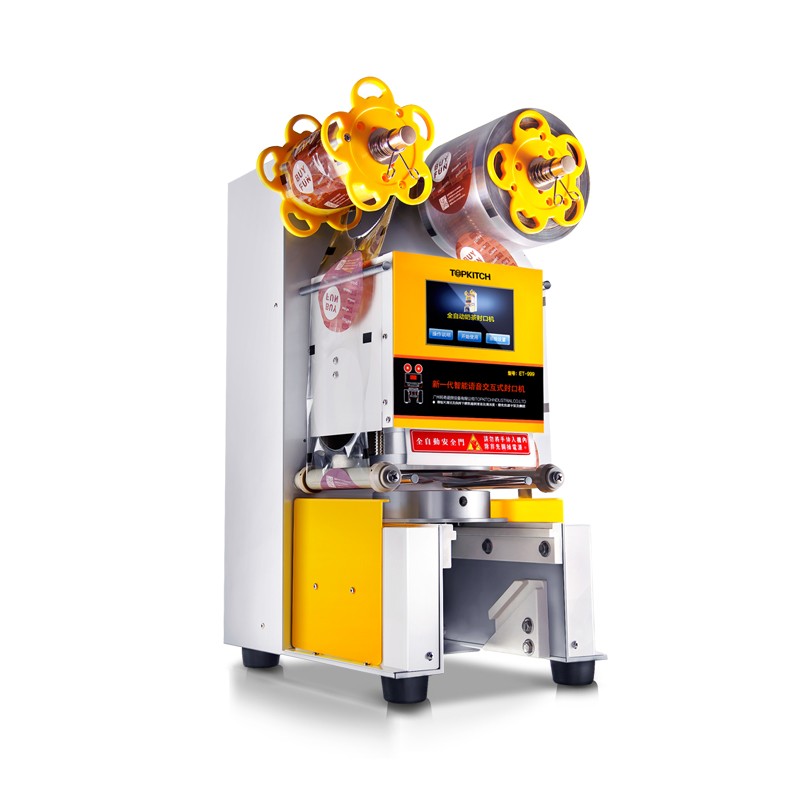 Tuoqi fully automatic milk tea sealing machine, commercial paper cup and plastic cup sealing machine, milk tea and soy milk beverage sealing machine detail image 4