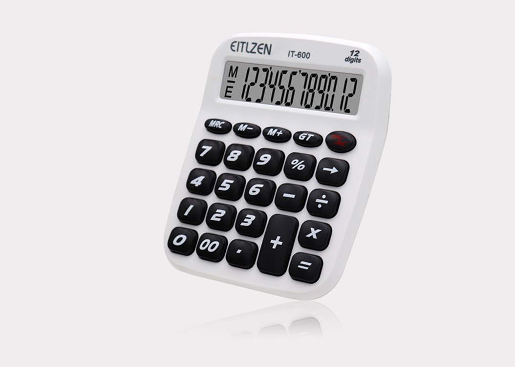 瑞程计算器IT-600 12位普通算数办公财务计算器学生计算机批发详情图1