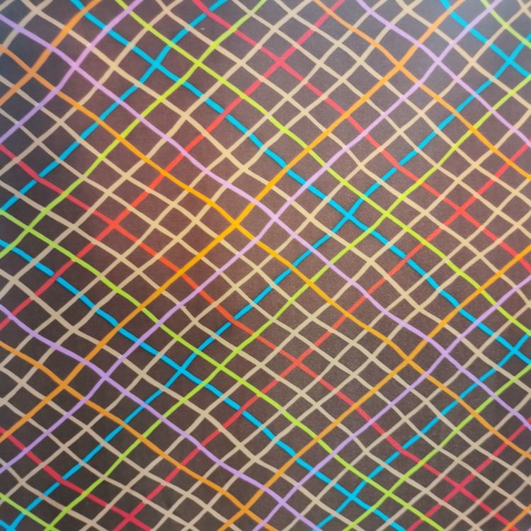 Color dinky print series cuadros de colores estampados 100% poliéster en la parte inferior PVC espumado Specification image