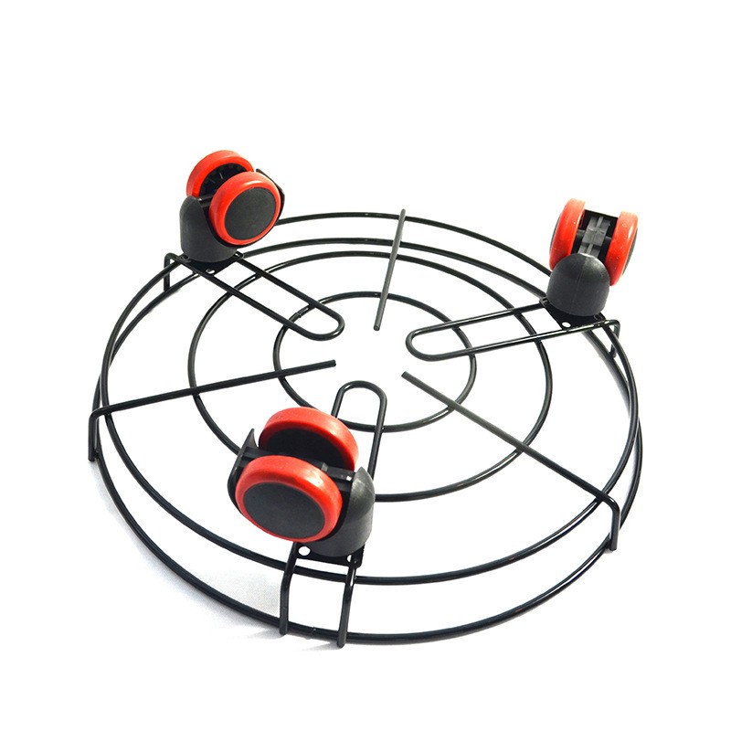 家用多功能钢瓶架 移动花架 阳台置物万向轮室内花架详情图3