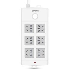 Socket, power strip, power strip, power strip, main control switch, 6 combination holes