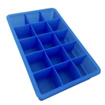 创意15孔正方形硅胶冰模diy冰格冰块模具 冰器方块冰盒巧克力批发