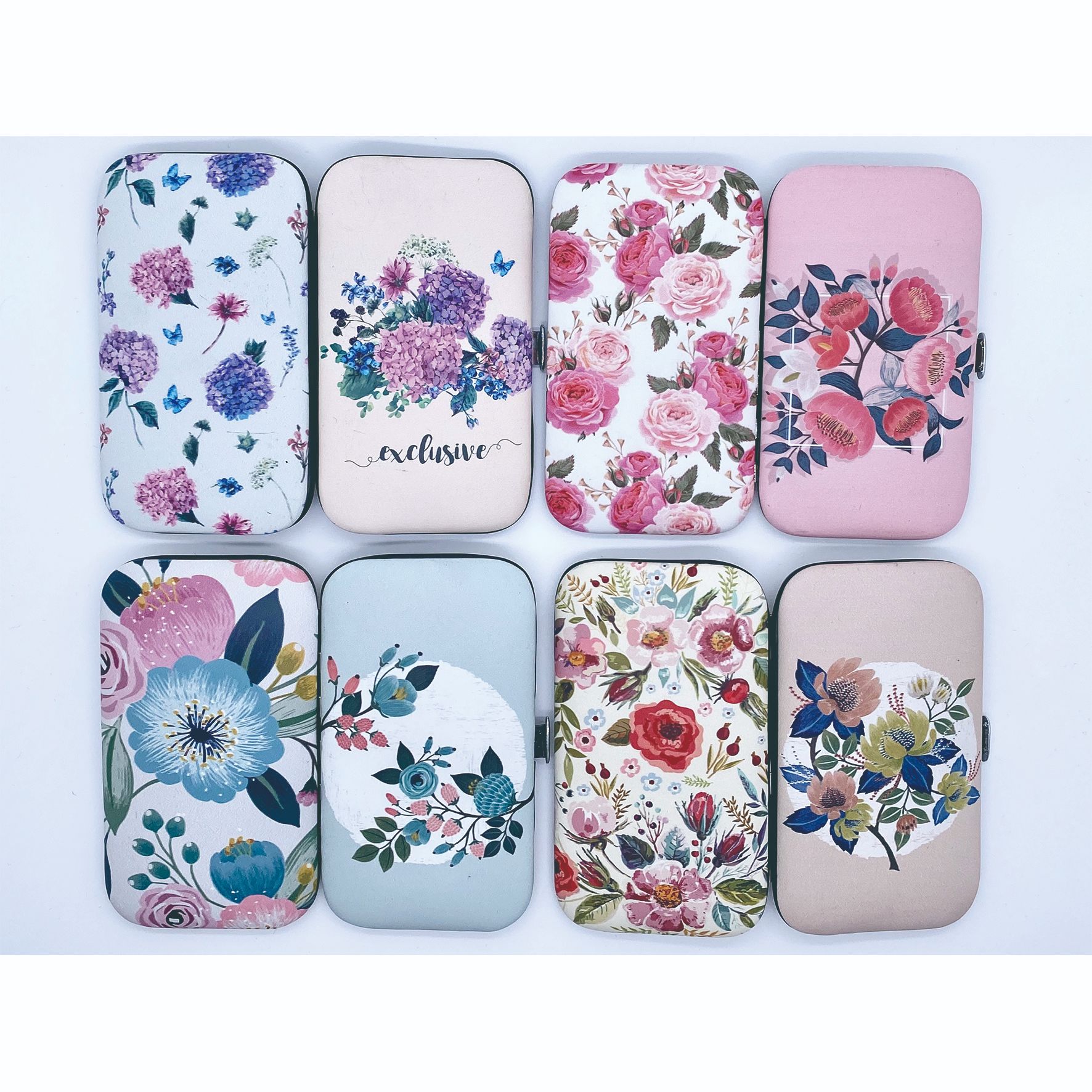 印图 指甲剪套装 美容工具 6件套 小方 花卉