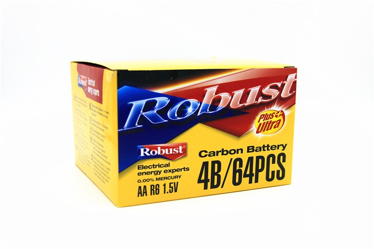 Robust碳性电池 4只挂卡5号五号 1.5V无汞环保 空调电视遥控器玩具详情图7