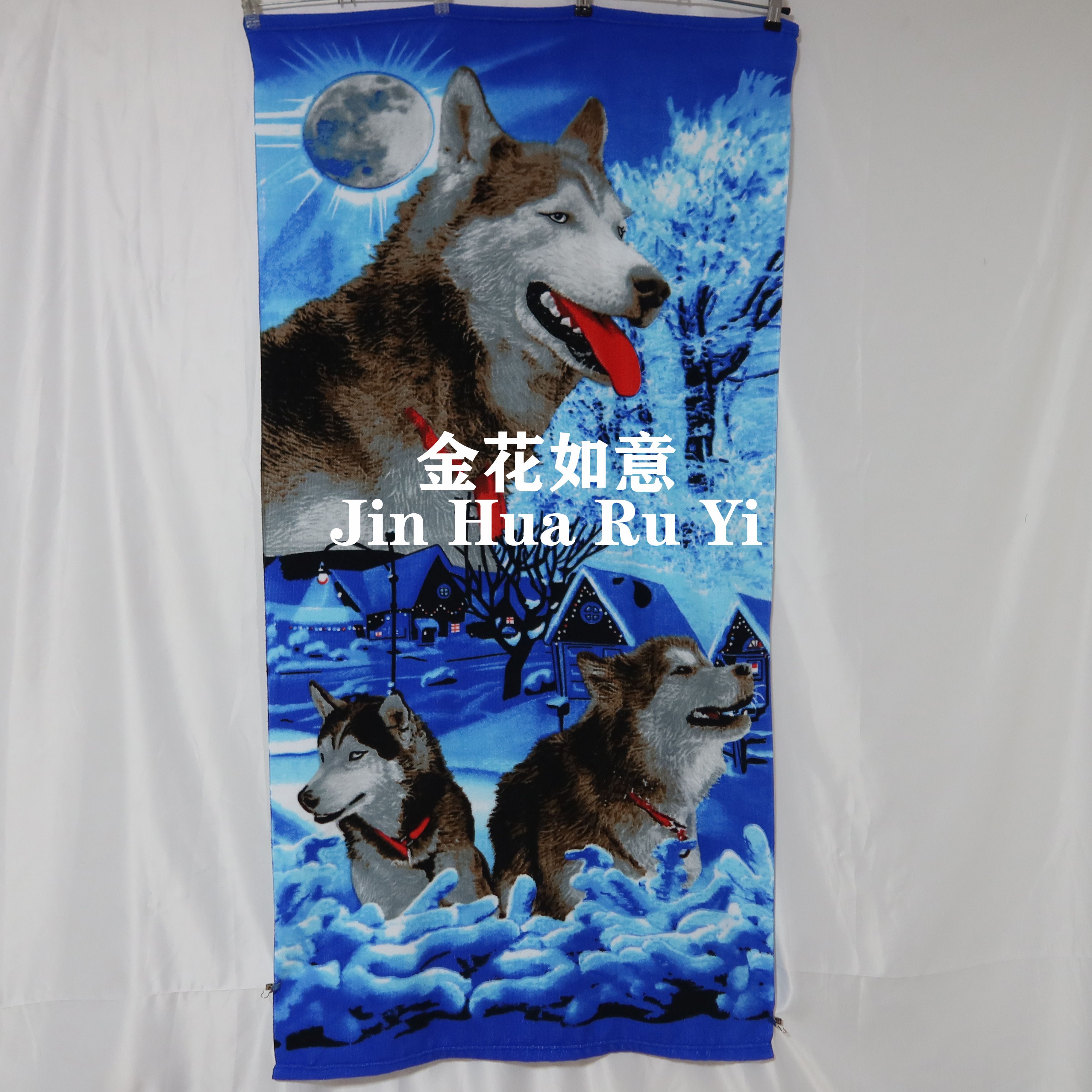 Factory direct supply of double-sided fleece bath towels, beach towels, beach swimming towels, cross-border export, quick-drying details Picture