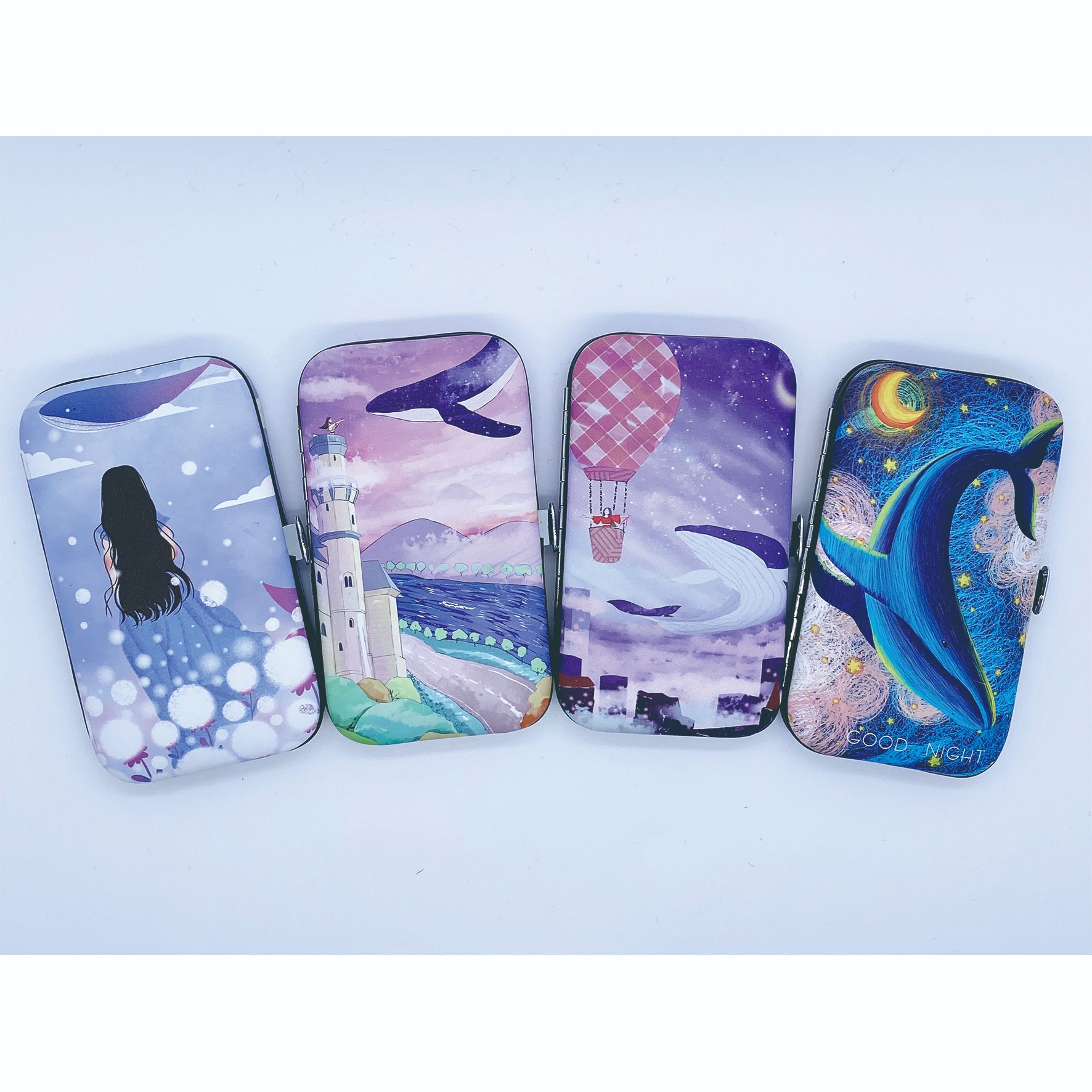 印图 指甲剪套装 美容工具 6件套 小方 鲸鱼