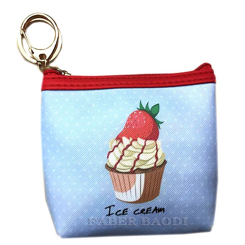 Faber Baodi Ice cream design coin wallet key chain Item Picture