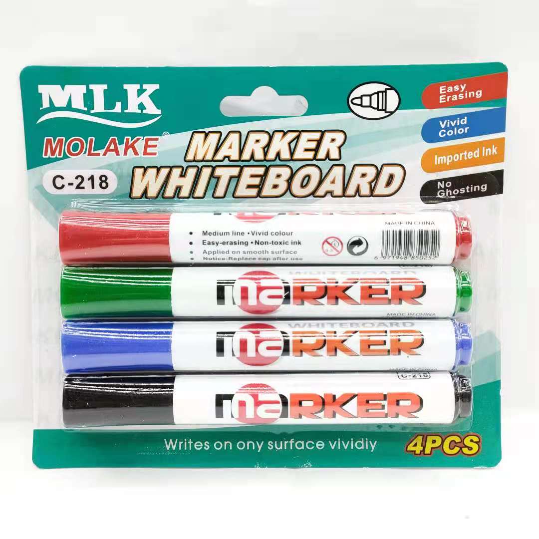 مجموعة من الأقلام البيضاء يمكن مسحها بقلم Molake218White Board Marker الذي يمكن مسحه بقلم أبيض لمسح Specification image