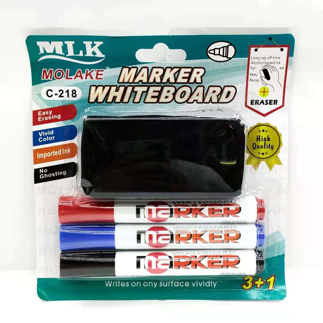 مجموعة من الأقلام البيضاء يمكن مسحها بقلم Molake218White Board Marker الذي يمكن مسحه بقلم أبيض لمسح Item Picture