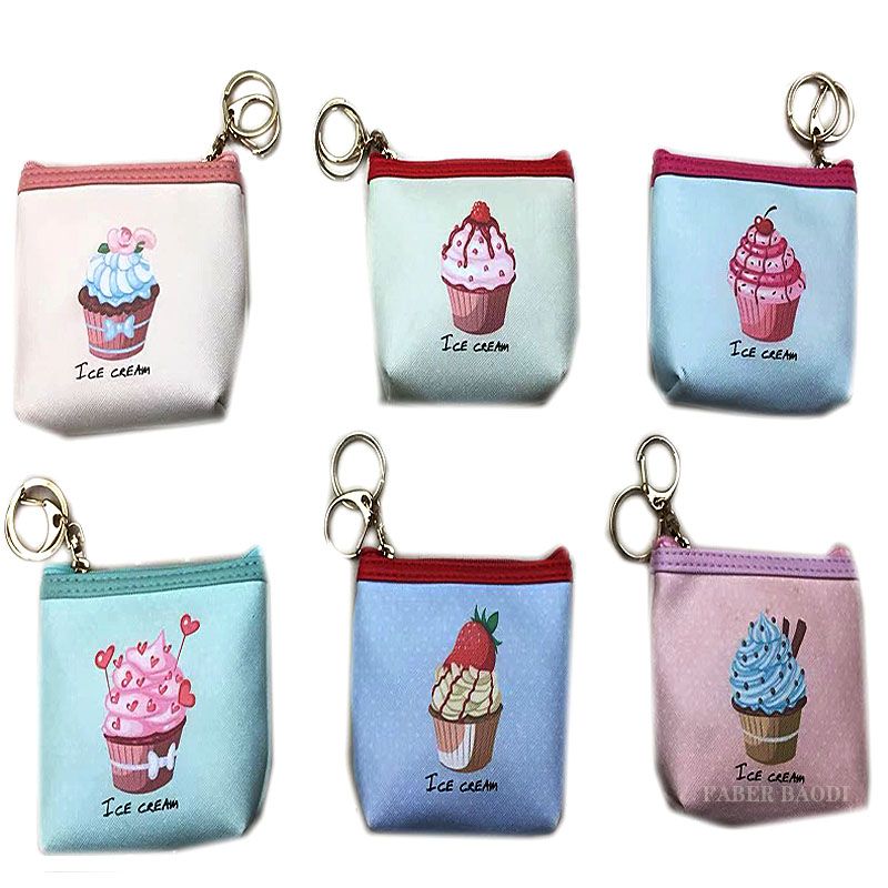 Faber Baodi Ice cream design coin wallet key chain full figure