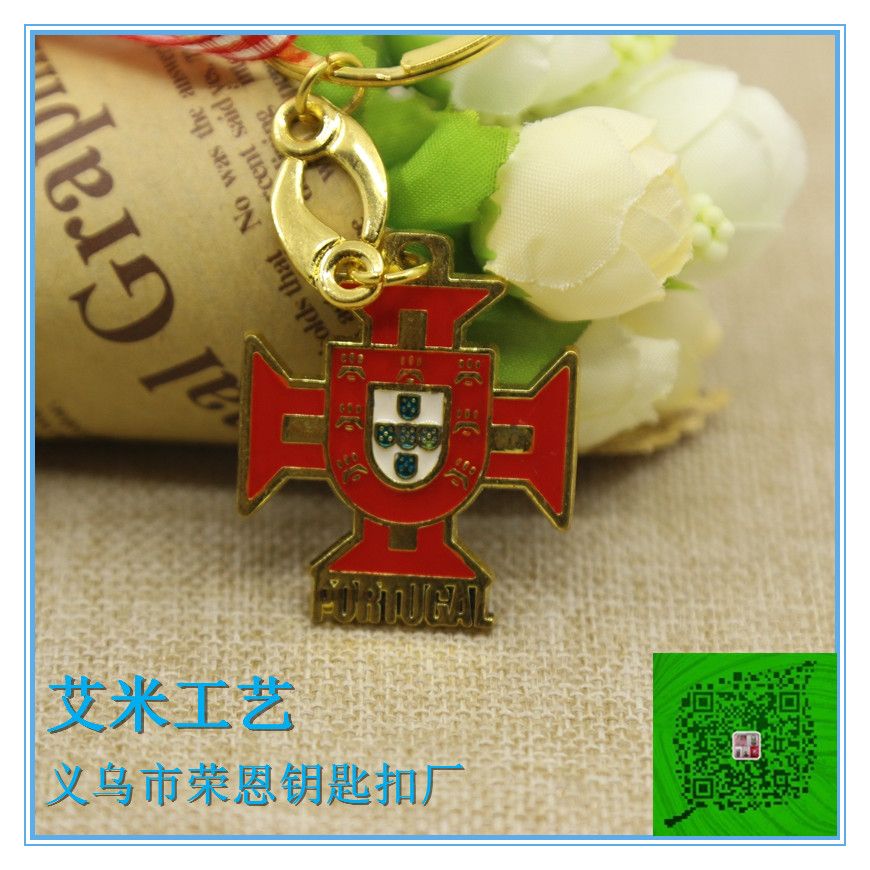 Yiwu Yixuan Factory offers direct sales of metal keychains, Portuguese keychains, and zinc alloy keychains. Any style can be customized