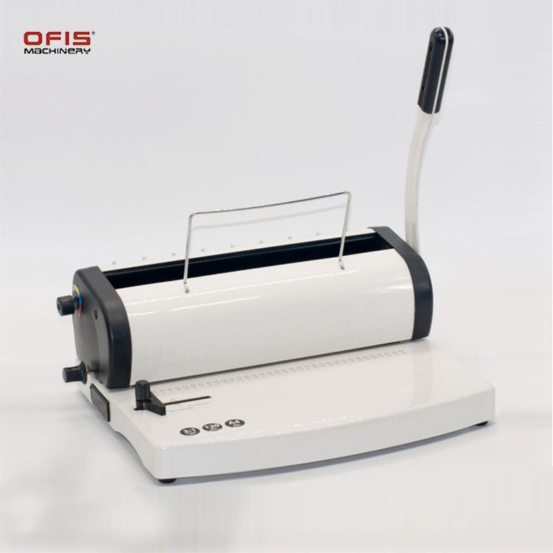 T618办公装订机双线圈装订机相册笔记本挂历铁圈打孔装订两用机