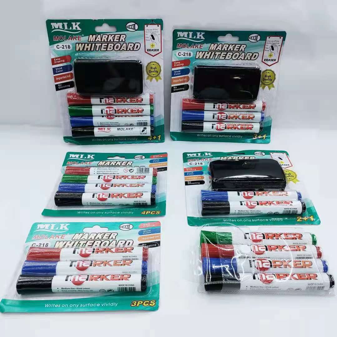 MOLAKE218WHITE BOARD MARKER is a set of erasable marker pens for students and teachers pic 1