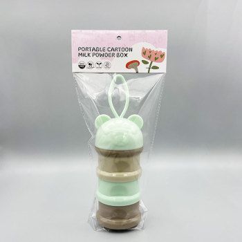 Baby milk powder box portable out, separated layer storage, sealed jar, baby rice paste, rice powder box Specification drawing