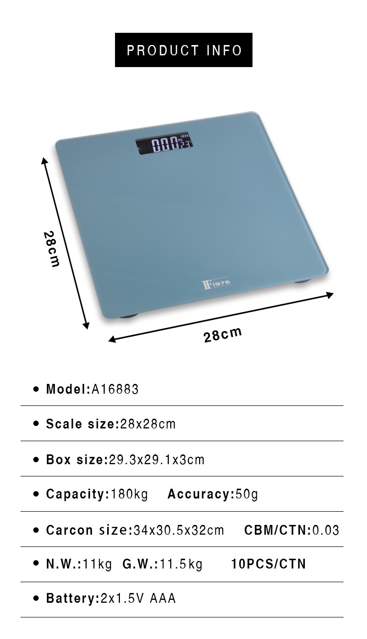 FF1976-A16683  家用电子人体秤跨境外贸人体称浴室秤体重秤健康秤详情1
