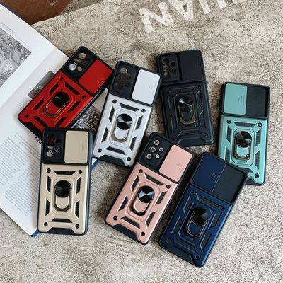 亚马逊热 军士顺甲推窗指环推窗二合一适用华为Y8P推拉防护手机壳