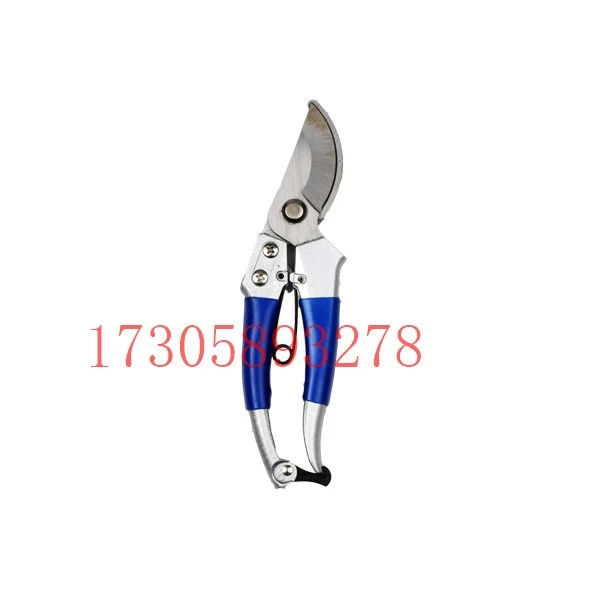 YYJ28A red plastic-coated garden shears and flower branch shears detail image 2