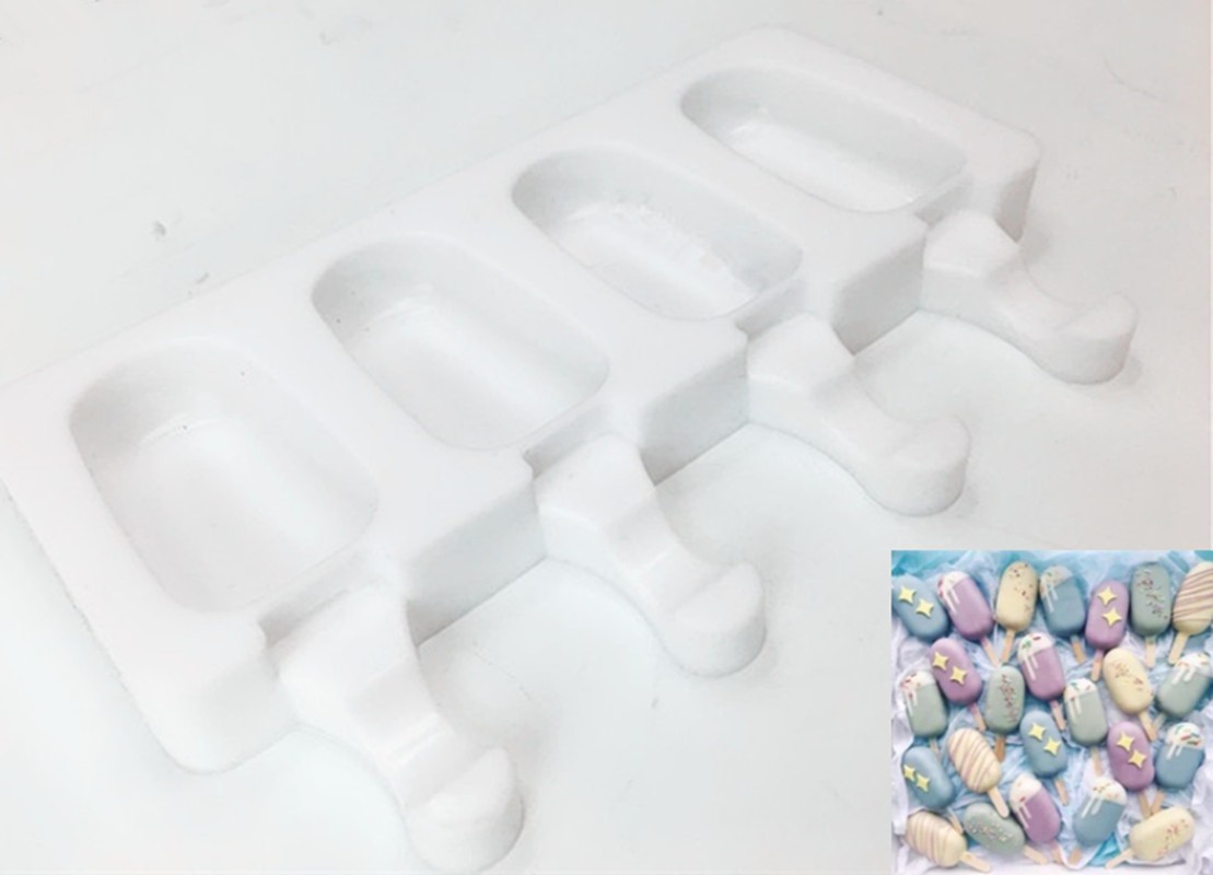 厂家直销大号四连硅胶雪糕模 慕斯冰激凌模食品级DIY自制冰淇淋模详情图7