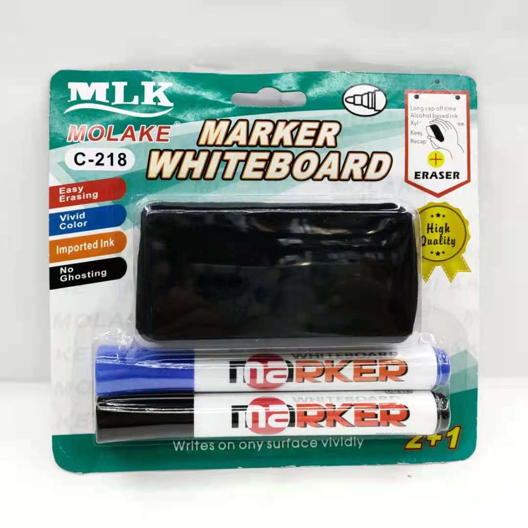 مجموعة من الأقلام البيضاء يمكن مسحها بقلم Molake218White Board Marker الذي يمكن مسحه بقلم أبيض لمسح details Picture