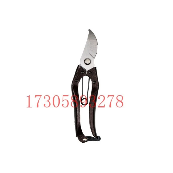 YYJ28A red plastic-coated garden shears and flower branch shears detail image 1