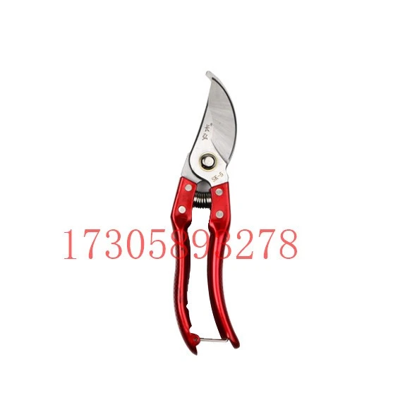 YYJ28A red plastic-coated garden shears and flower branch shears detail image 7