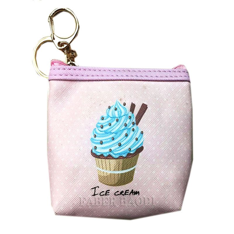 Faber Baodi Ice cream design coin wallet key chain Specification drawing