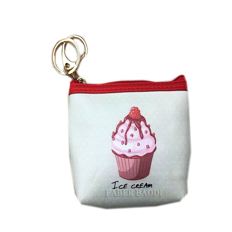 Faber Baodi Ice cream design coin wallet key chain details Picture
