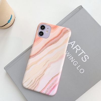 Comercio exterior adhesivo de agua acabado dorado dorado patrón aplicable iphone12 teléfono 11promax half pack pc hard case Item Picture