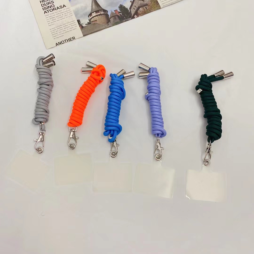 手机挂绳白底实物图