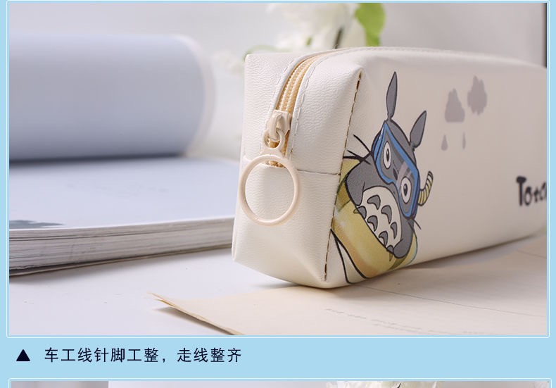 Creative Cartoon Large-Capacity Totoro Pen Case Made Of Pu Material, Customizable Logo Item Picture