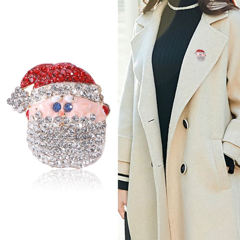 Manufacturers direct sales Europe and the United States Christmas snowman brooch