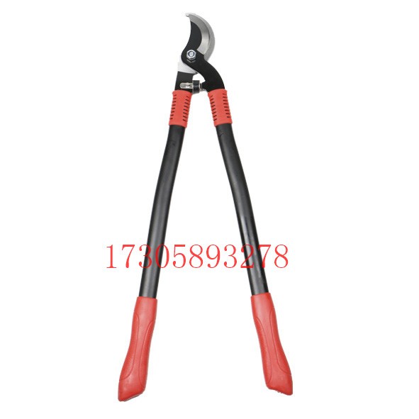 YLJ04 red handle, black head with holes garden scissors, garden hardware tools detail image 2