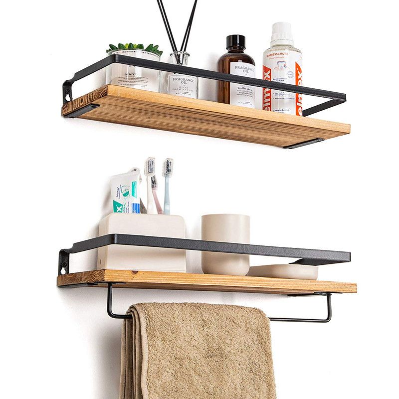 Wooden storage shelf
