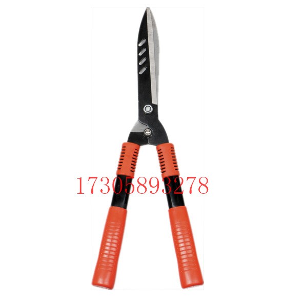 YLJ04 red handle, black head with holes garden scissors, garden hardware tools detail image 8
