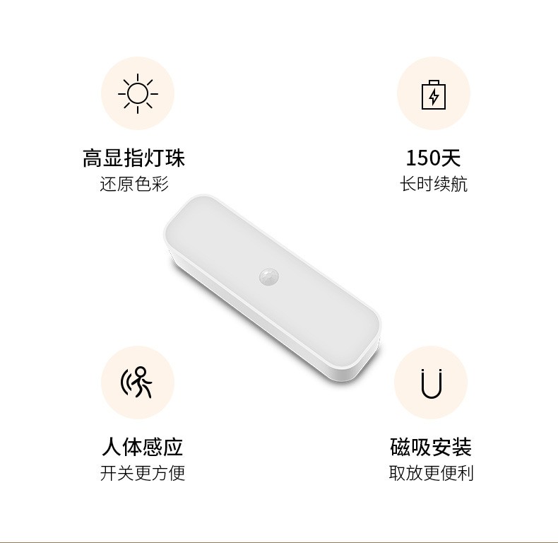 Creative smart 3d desk lamp, wireless human body sensor lamp, LED voice-controlled eye-protecting hand-held lamp, no wiring required, charging wall lamp detail image 1