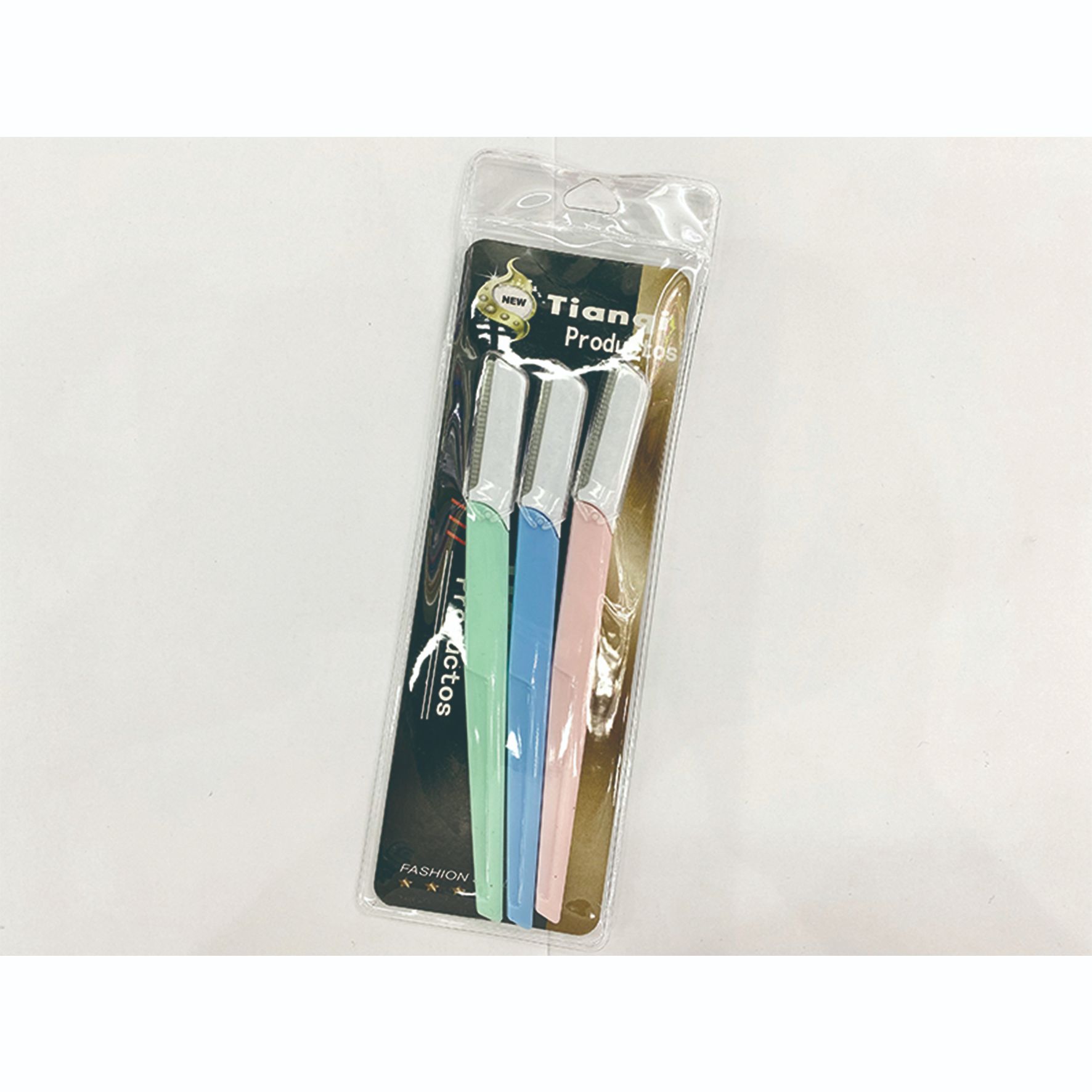 刮眉刀 3PC 袋装 纸卡