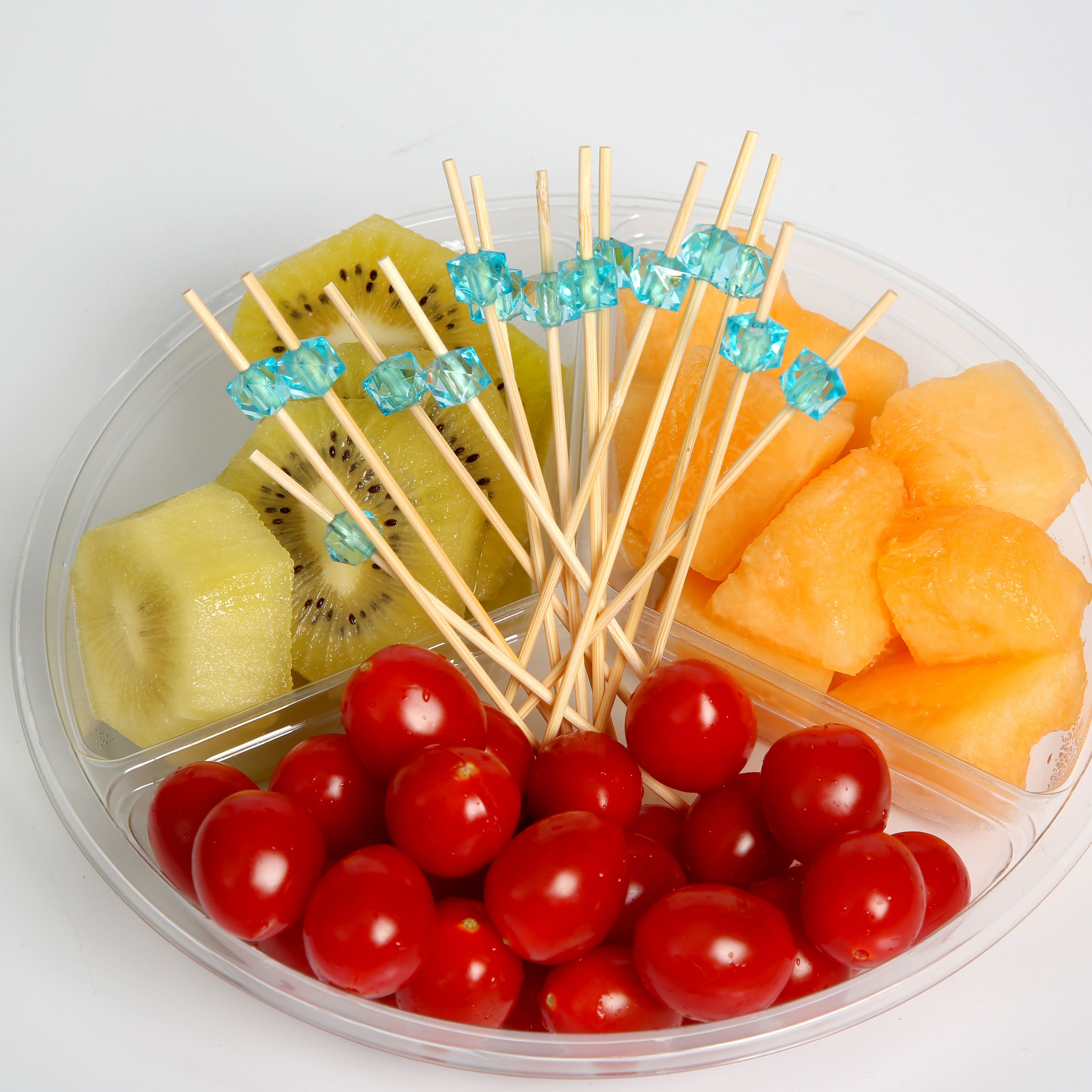 【 Jiehao Bamboo and Wood 】 Blue fruit picks, disposable artistic toothpicks, creative cake picks, practical sandwich picks, sugar-coated haws, creative gifts, kitchenware, kitchen tools Specification image