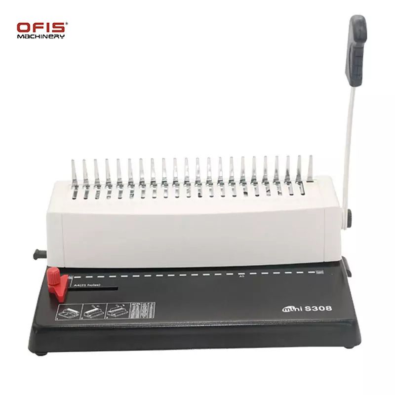 S308 Rubber ring binding machine, album and notebook comb binding machine, manual calendar punching and binding all-in-one machine