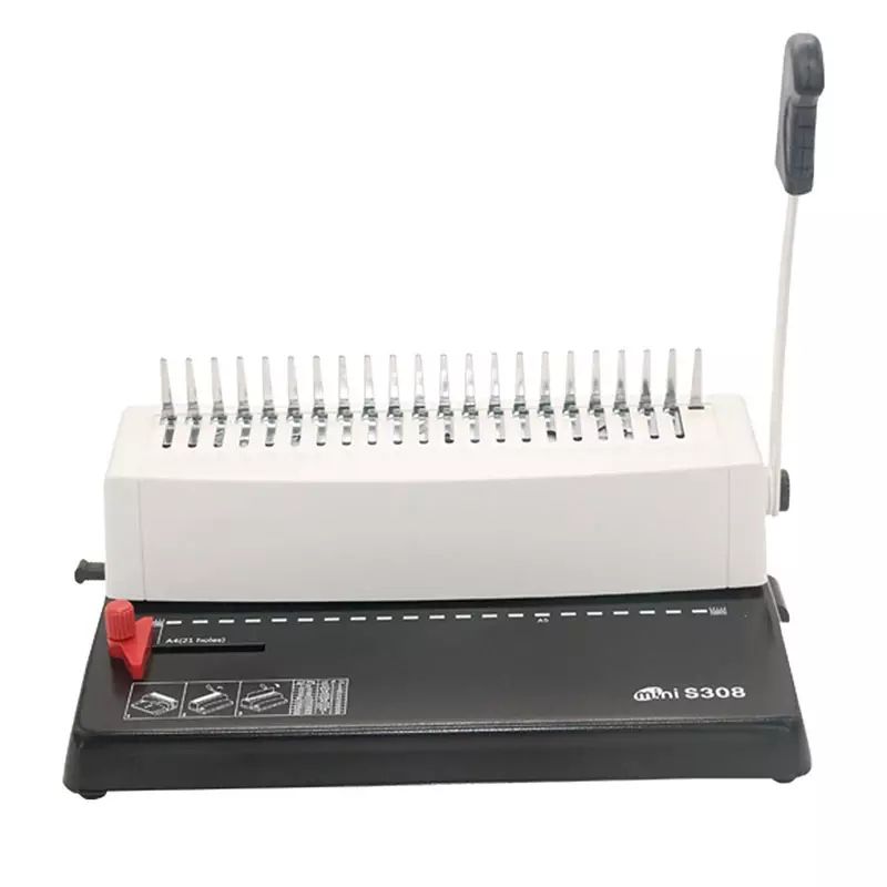 S308 Rubber ring binding machine, album and notebook comb binding machine, manual calendar punching and binding all-in-one machine Item Picture