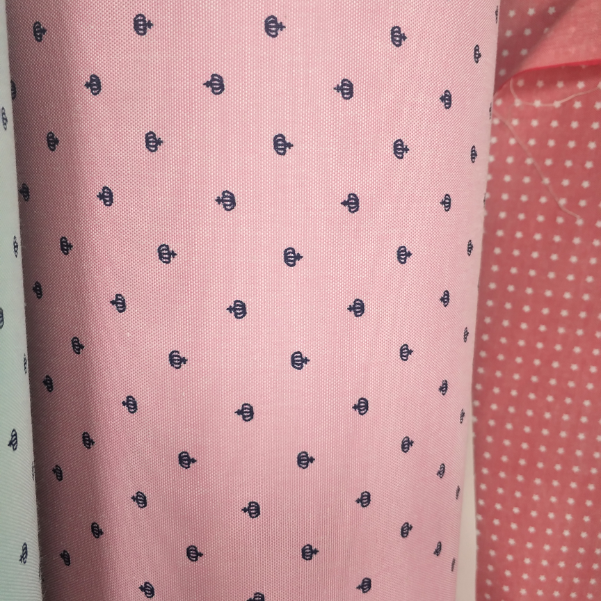 布纹皇冠，梅红